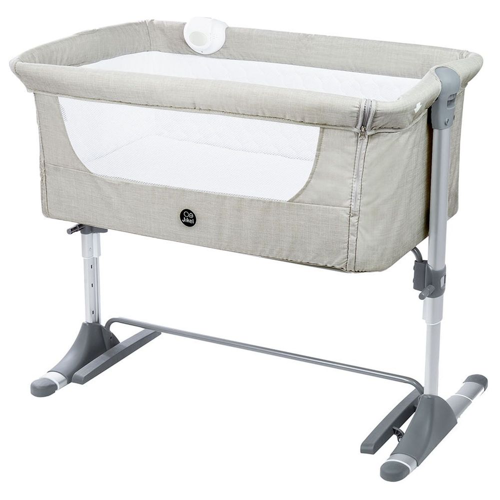Jikel Nova Bedside Crib - Grey
