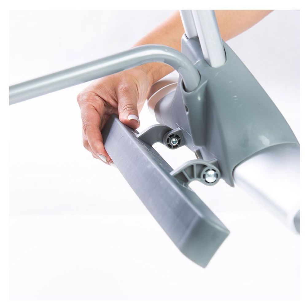 Jikel Nova Bedside Crib - Grey