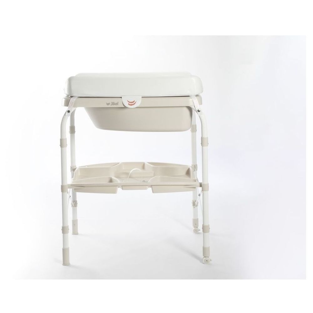 Jikel Ripple Standing Bath & Changing Table - Beige