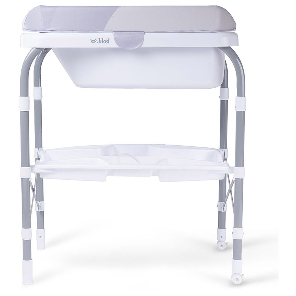 Jikel Ripple Standing Bath & Changing Table - Grey