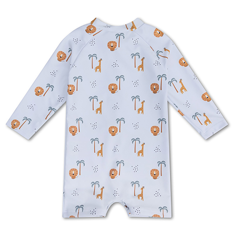 Swim Essentials - Jungle Baby Swimsuit - White/Green