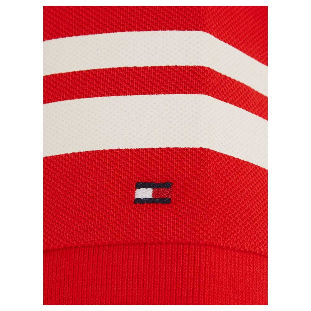 تومي هيلفجر - بولو كم قصير - أحمر