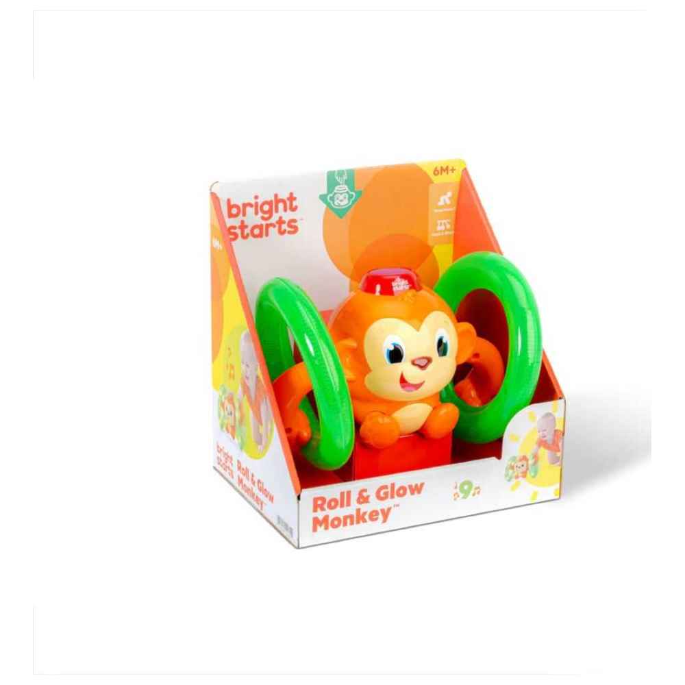 Bright Starts - Lights, Lights Baby Roll & Glow Monkey