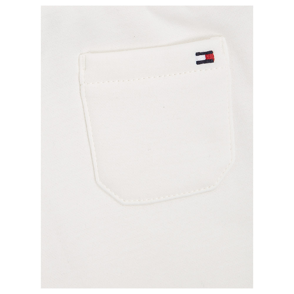 Tommy Hilfiger - Baby Check Stamp Crewsuit - White