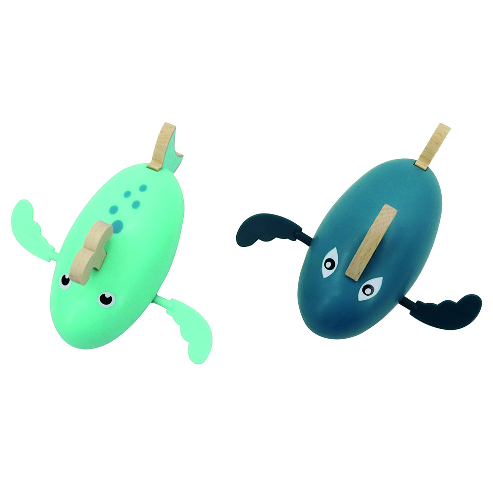 Andreu Toys - Wind Up Water Shark & Whale - 2pcs