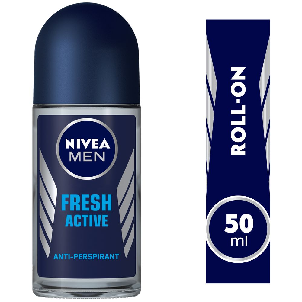 نيفيا - رول أون مضاد للتعرق فريش أكتف للرجال برائحة منعشة - 50 مل