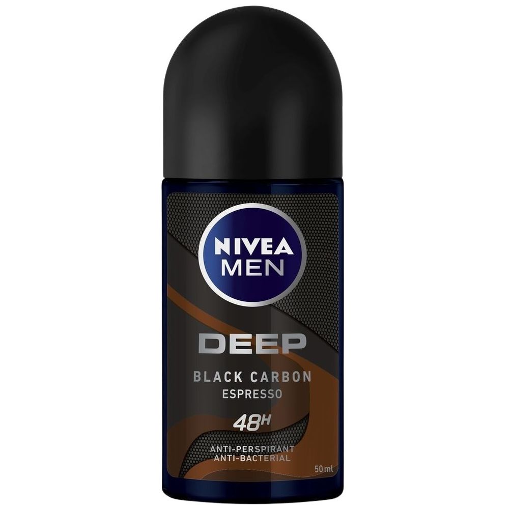 نيفيا - رول أون مضاد للتعرق ديب بالكربون الأسود للرجال - 50 مل
