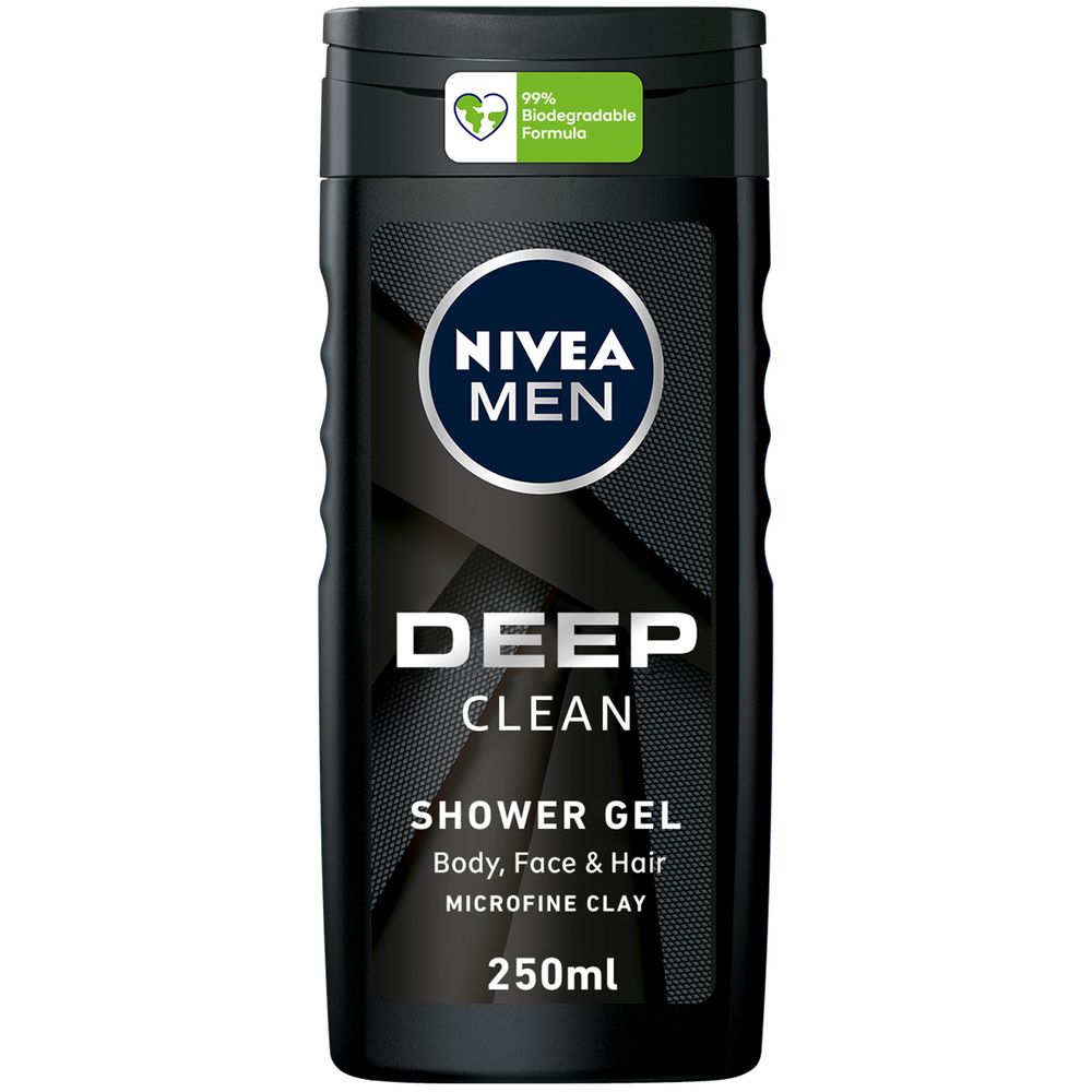 نيفيا - جل استحمام ديب 3 في 1 للرجال - عطر خشبي - 250 مل