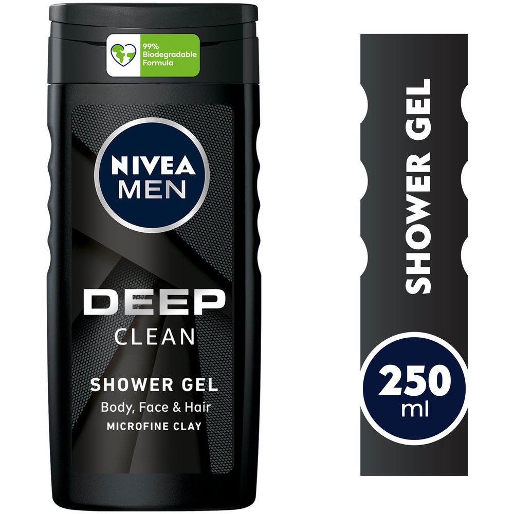 نيفيا - جل استحمام ديب 3 في 1 للرجال - عطر خشبي - 250 مل