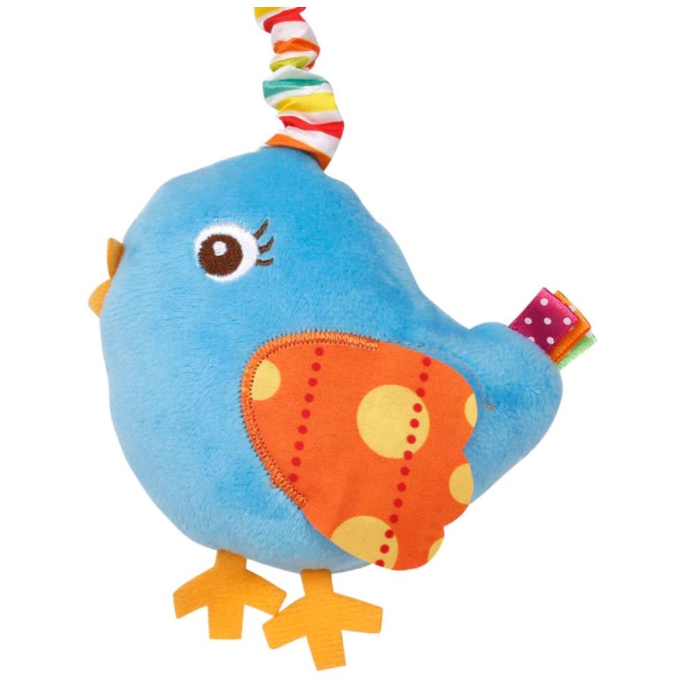 ليتل أنجل - لعبة موسيقية معلقة ناعمة لعربية الأطفال ومقعد السيارة - طائر