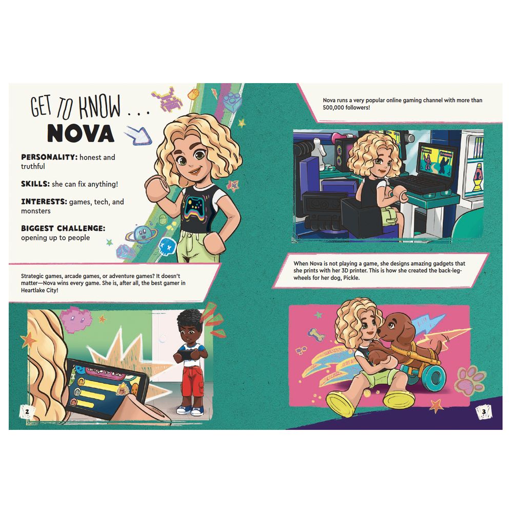 Lego - Friends Reach For The Stars Activity Book - 14 Pcs