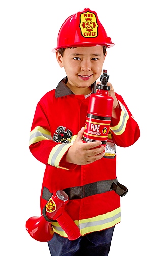 Melissa & Doug Fire Chief Role Play Costume - Set