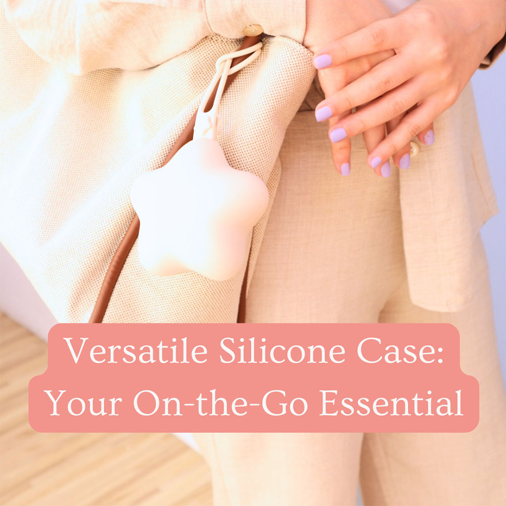 Mommy's Charms - Personalized Silicone Pacifier Case - Grey