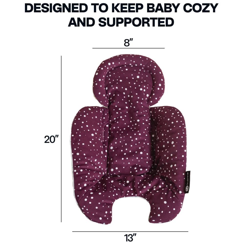 4moms - Rockaroo 2.0 Newborn Insert Only - Maroon/Plush