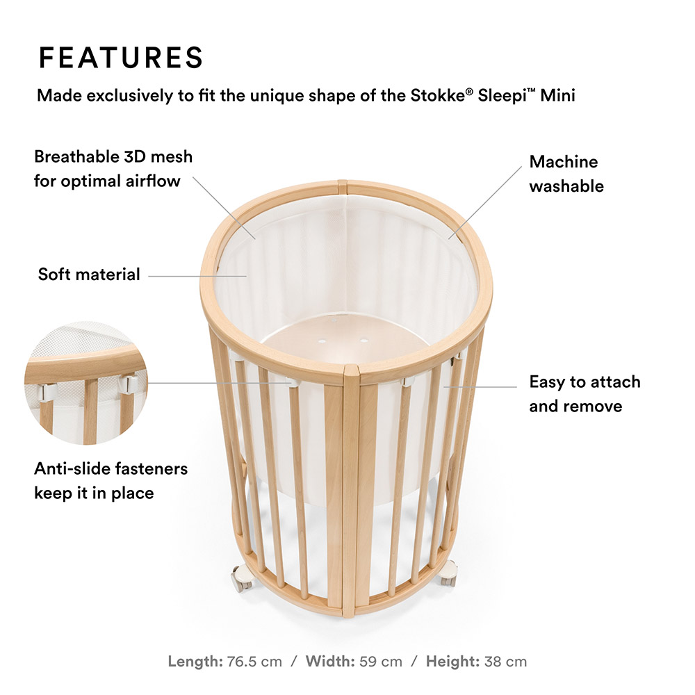 Stokke - Sleepi Mini Mesh Liner Only - White