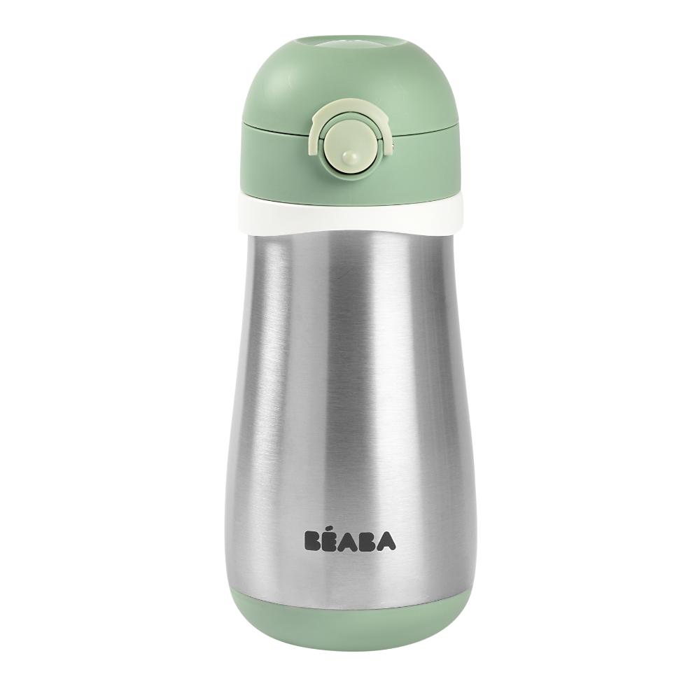 Beaba - Stainless Steel Bottle with Handle - 350Ml - Sage