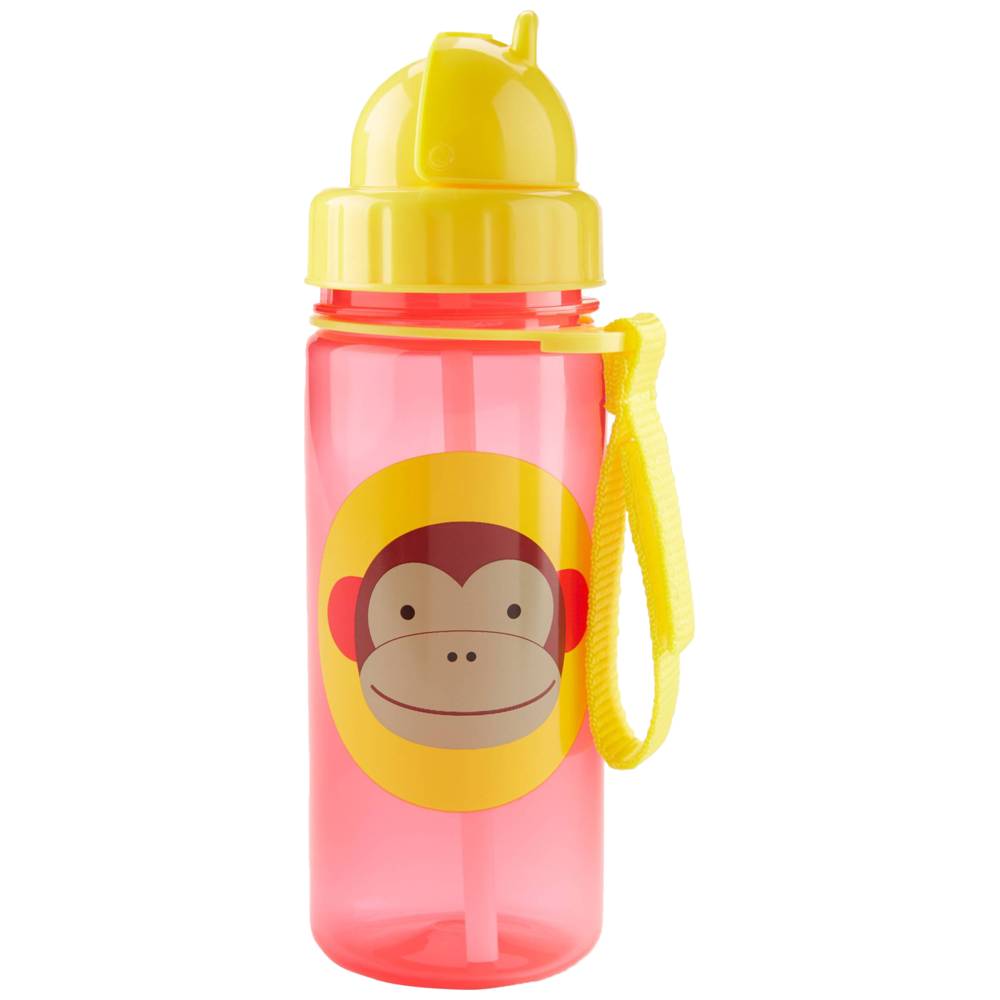 SkipHop - Zoo Straw Bottle - Monkey - 384ml