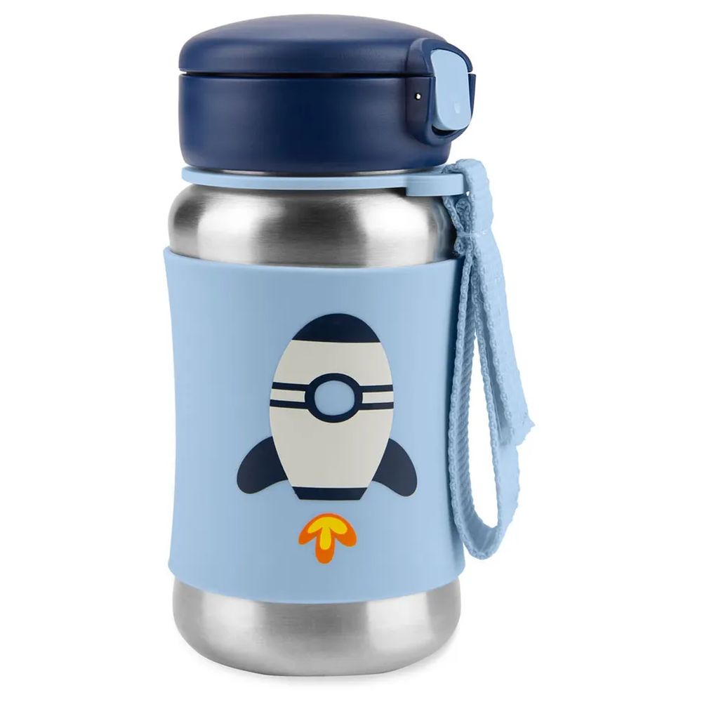 SkipHop - Spark Style Straw Bottle - Rocket - 350ml
