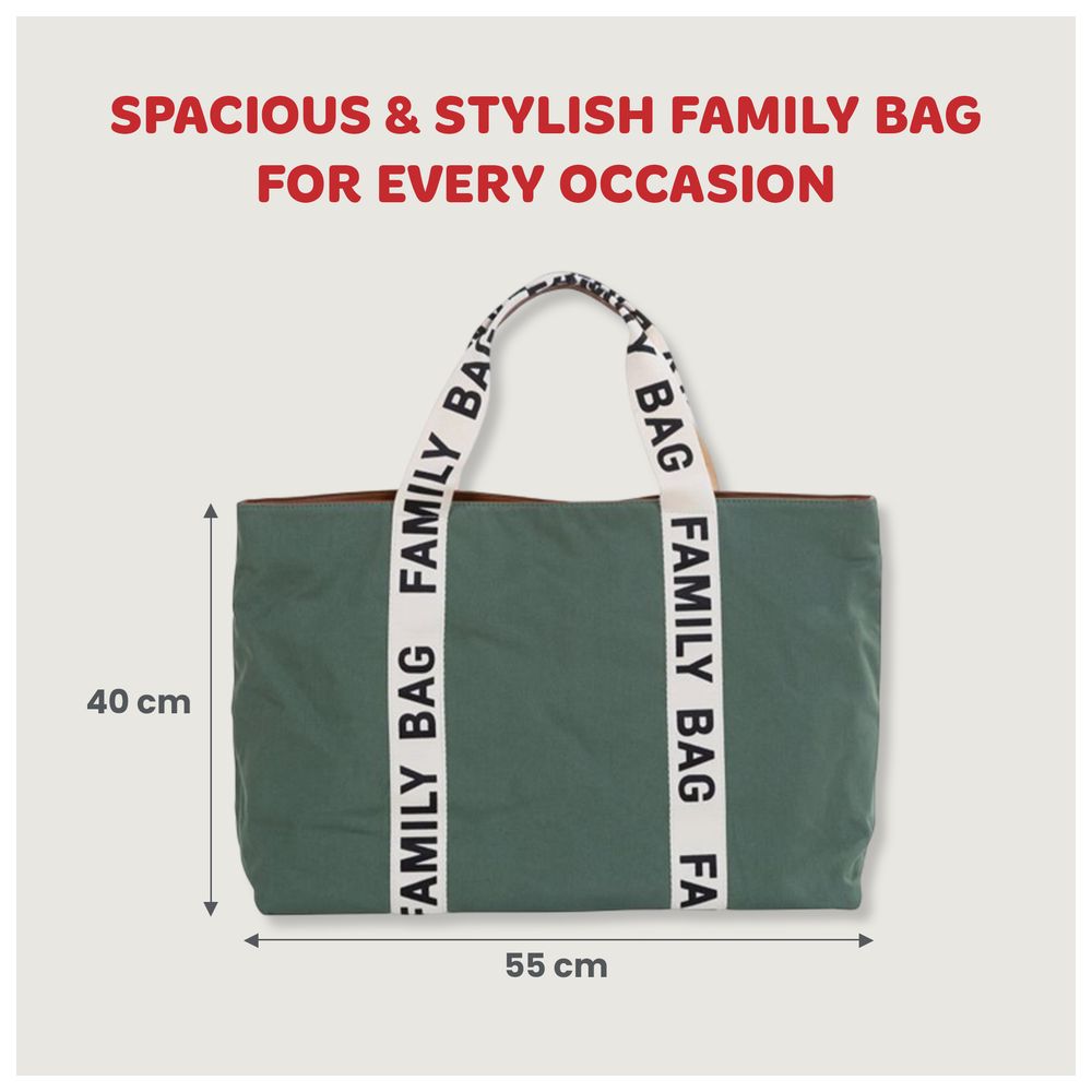 تشايلد هوم - شنطة العائلة - قماش - أخضر