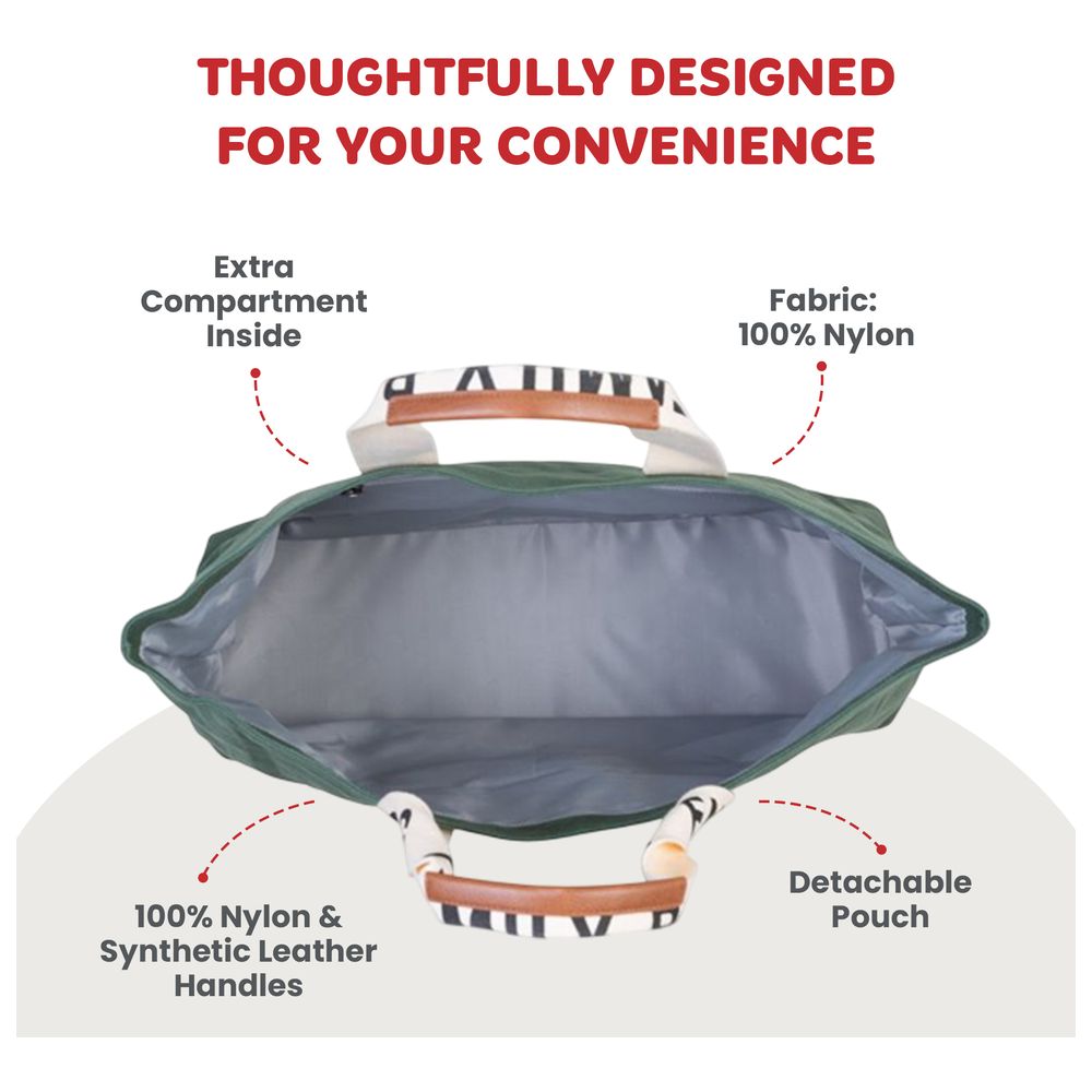 تشايلد هوم - شنطة العائلة - قماش - أخضر