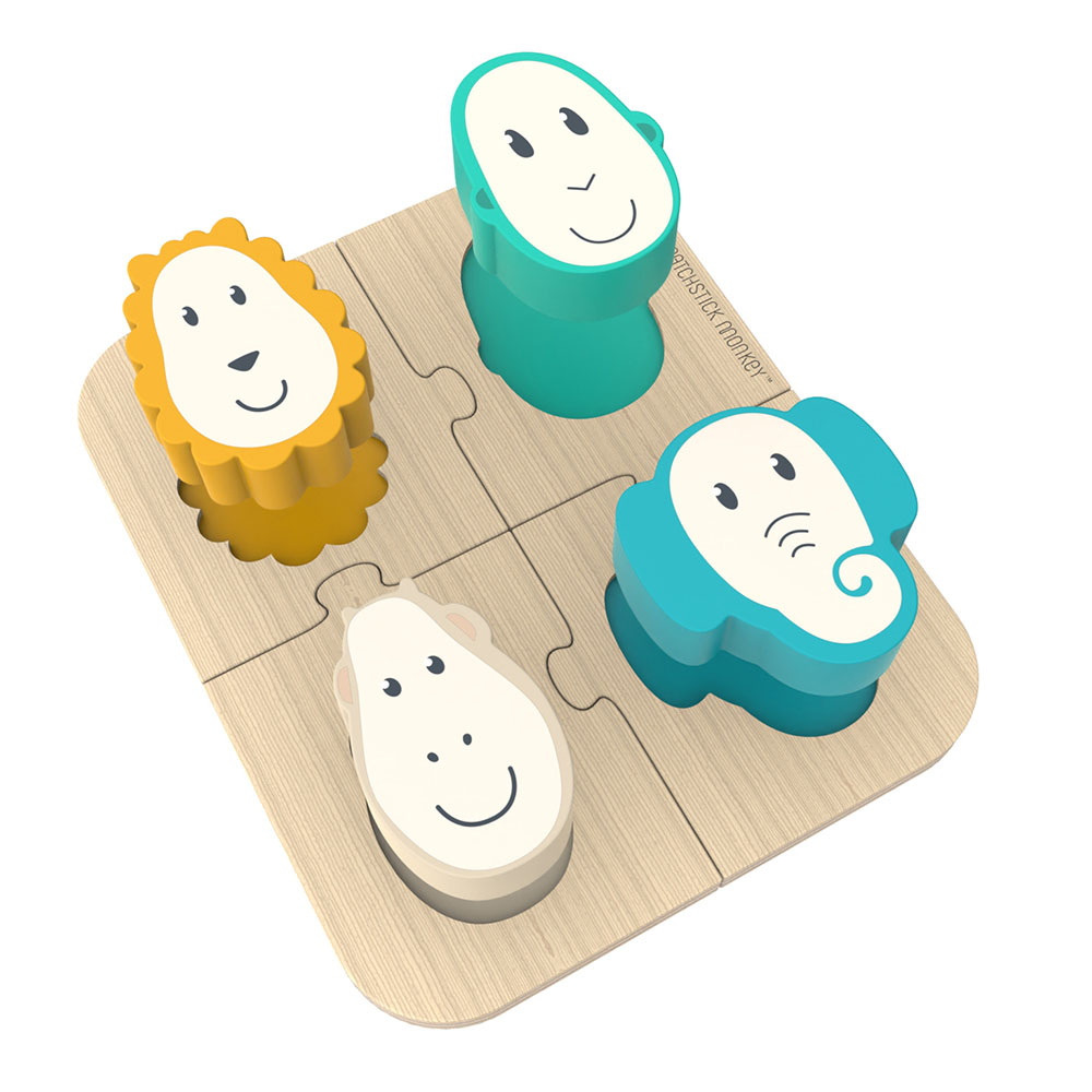 ماتشستيك مونكي - لعبة بازل وقت اللعب - الحيوانات