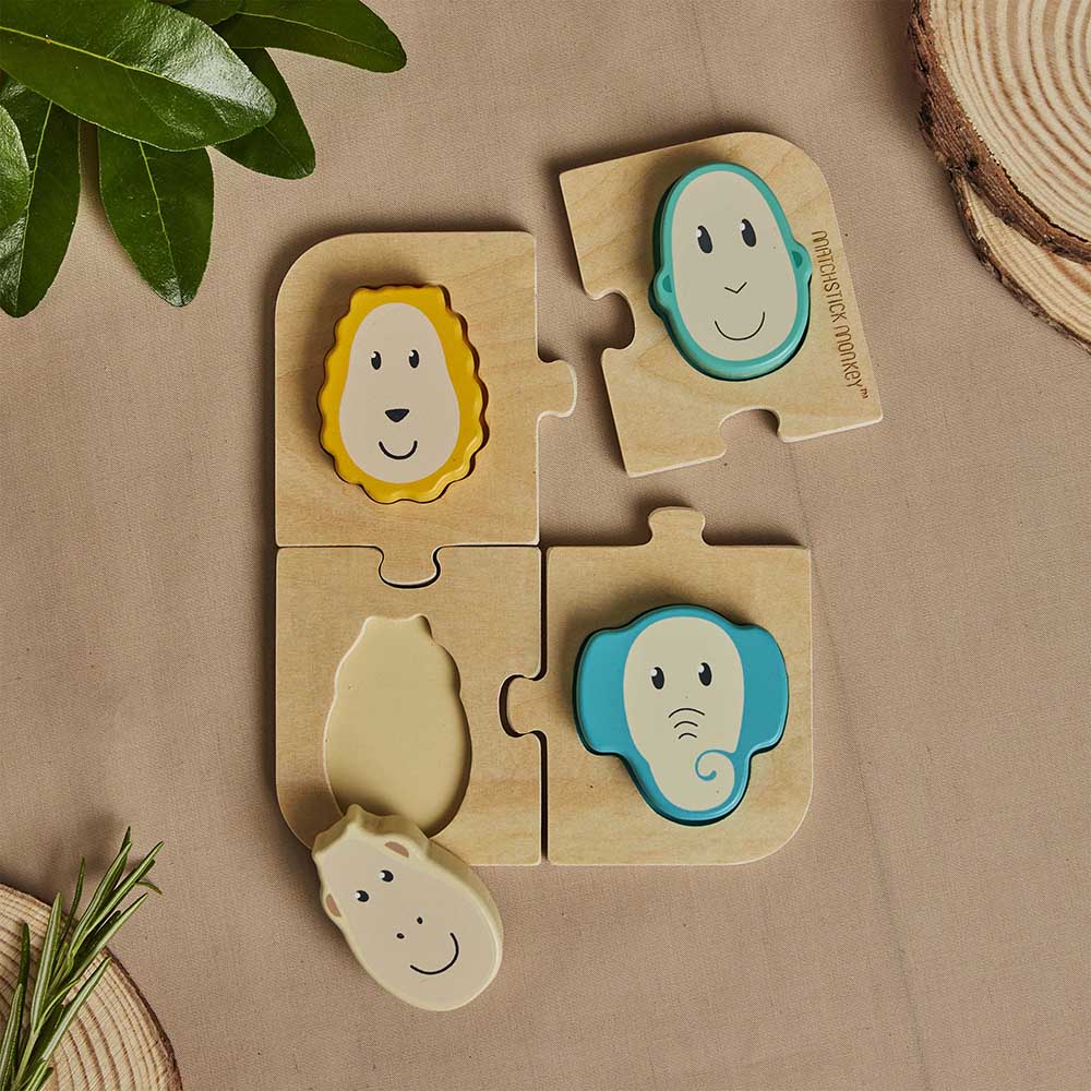 ماتشستيك مونكي - لعبة بازل وقت اللعب - الحيوانات