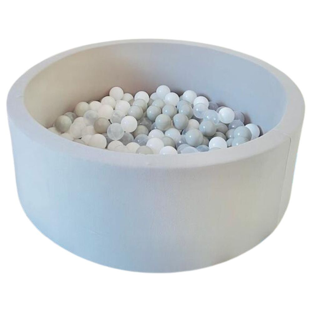 Mumfactory Ball Pool Pit With 200 Ocean Balls - Grey