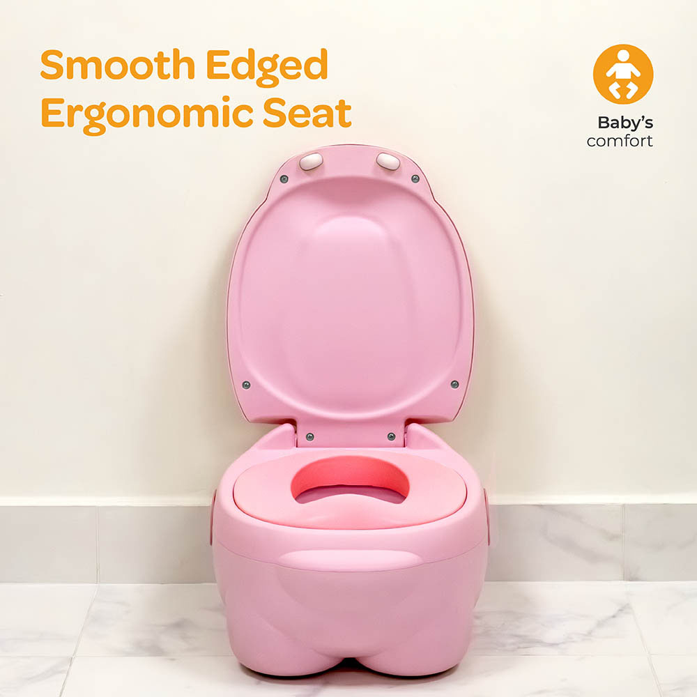 مون - نونية فرس النهر للأطفال مع وسادة من البولي يوريثان - وردي