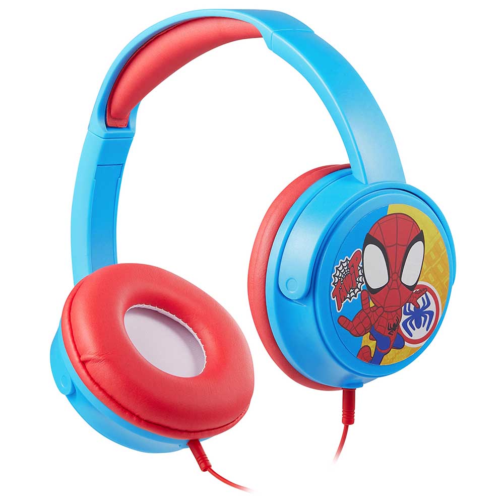 Volkano - Marvel Spidey Amazing Friends Stereo Headphones With Padded Ear Cups And 11 Stickers