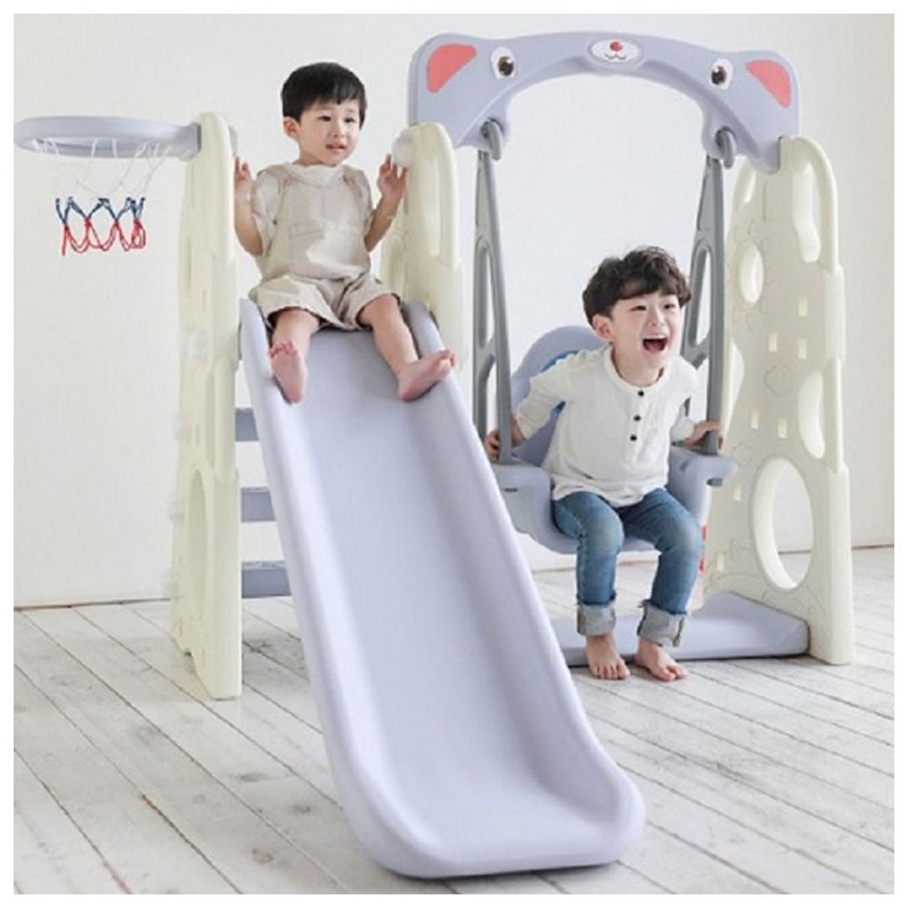 ميتس - زحليقة ومرجوحة للأطفال لاف - أبيض