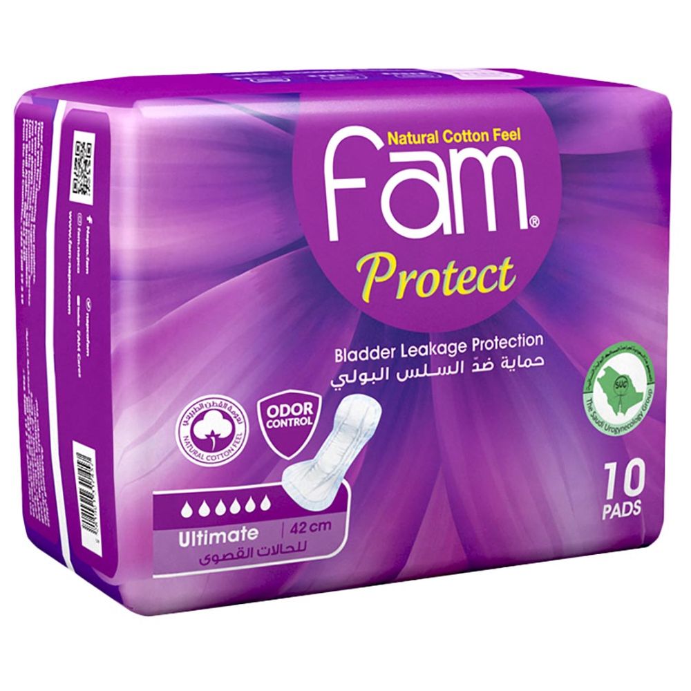 Fam - Protect Incontinence Ultimate Pads - Pack of 10