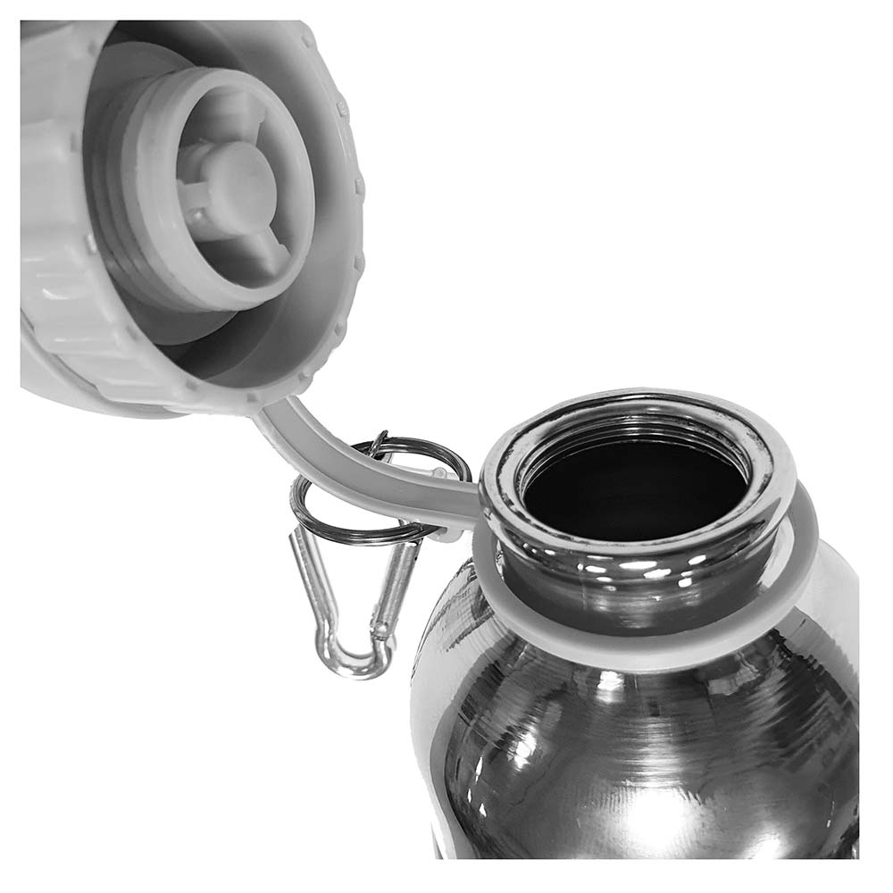 أوبتيمال - زمزمية ماء ستانلس ستيل - مزرعة - أصفر وأزرق - 350 مل