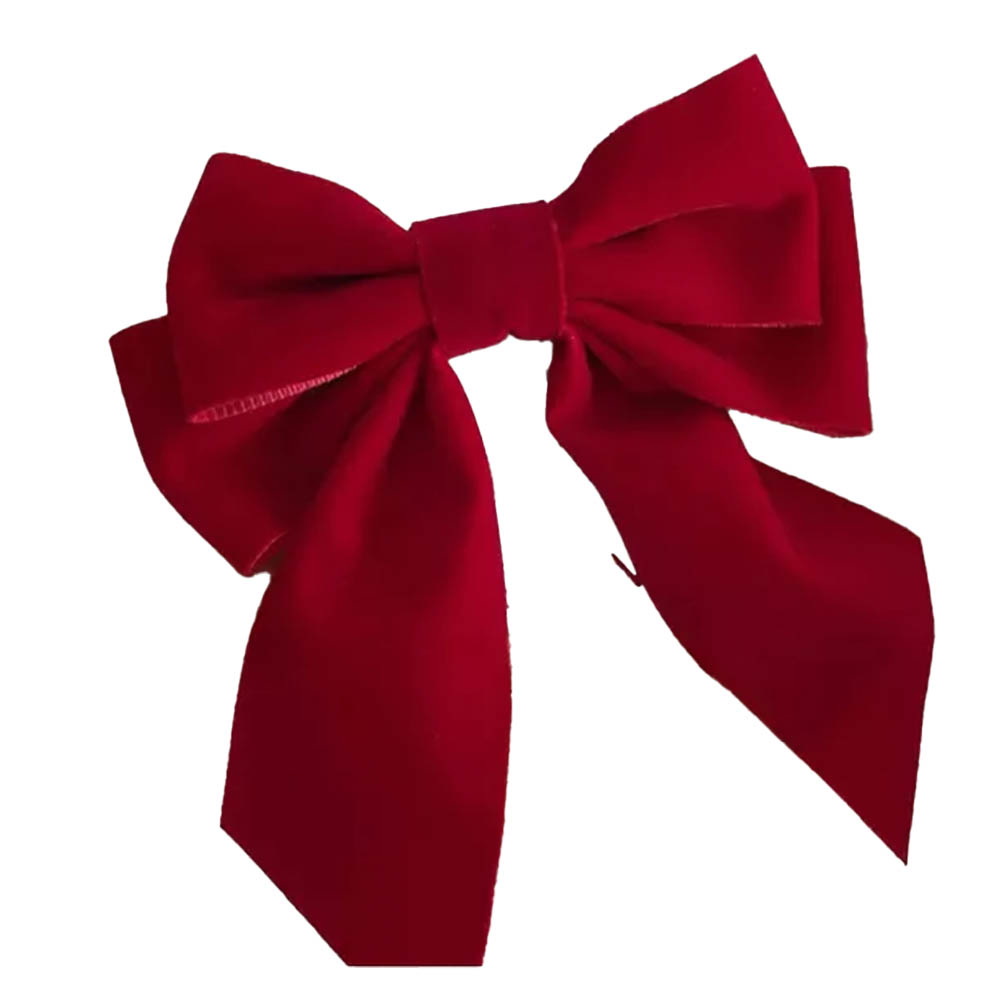 Maxims - Large Velvet Christmas Clip - Red