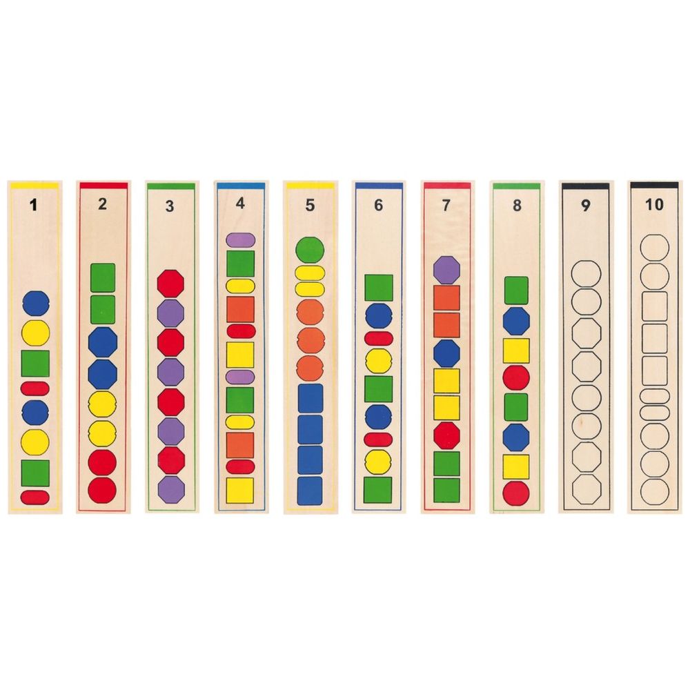 فيجا - لعبة تسلسل الخرز - 72 قطعة - نشاط تصنيف أنماط مونتيسوري