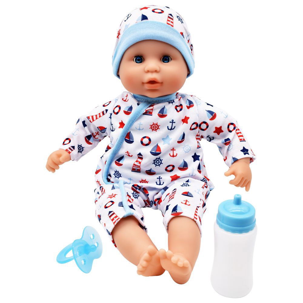 دولز وورلد - دمية جوب طرية - 38 سم - أزرق - 3 قطع