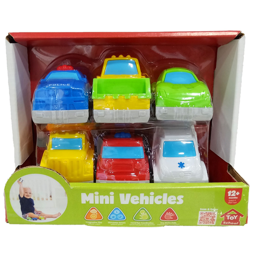 Hapee Capee - Mini Vehicles Set - 6 Pcs