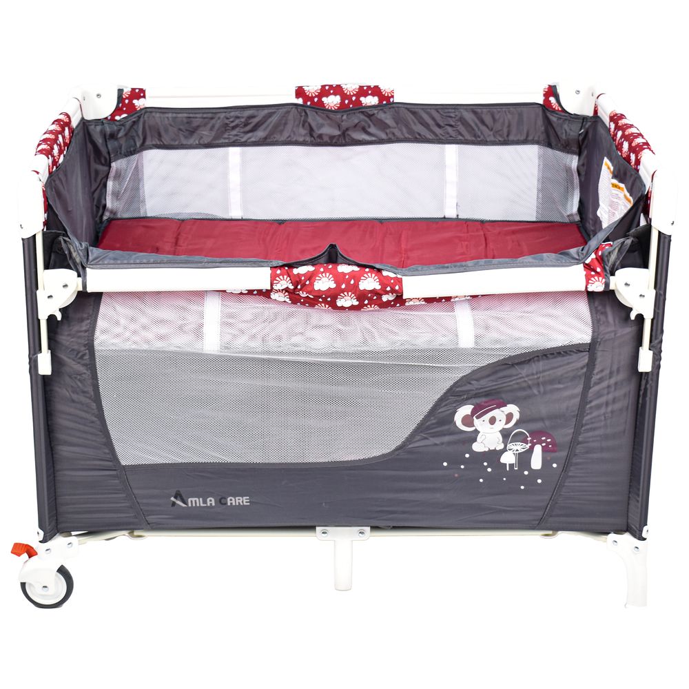 أملا كير - مهد طابقين للأطفال - أحمر