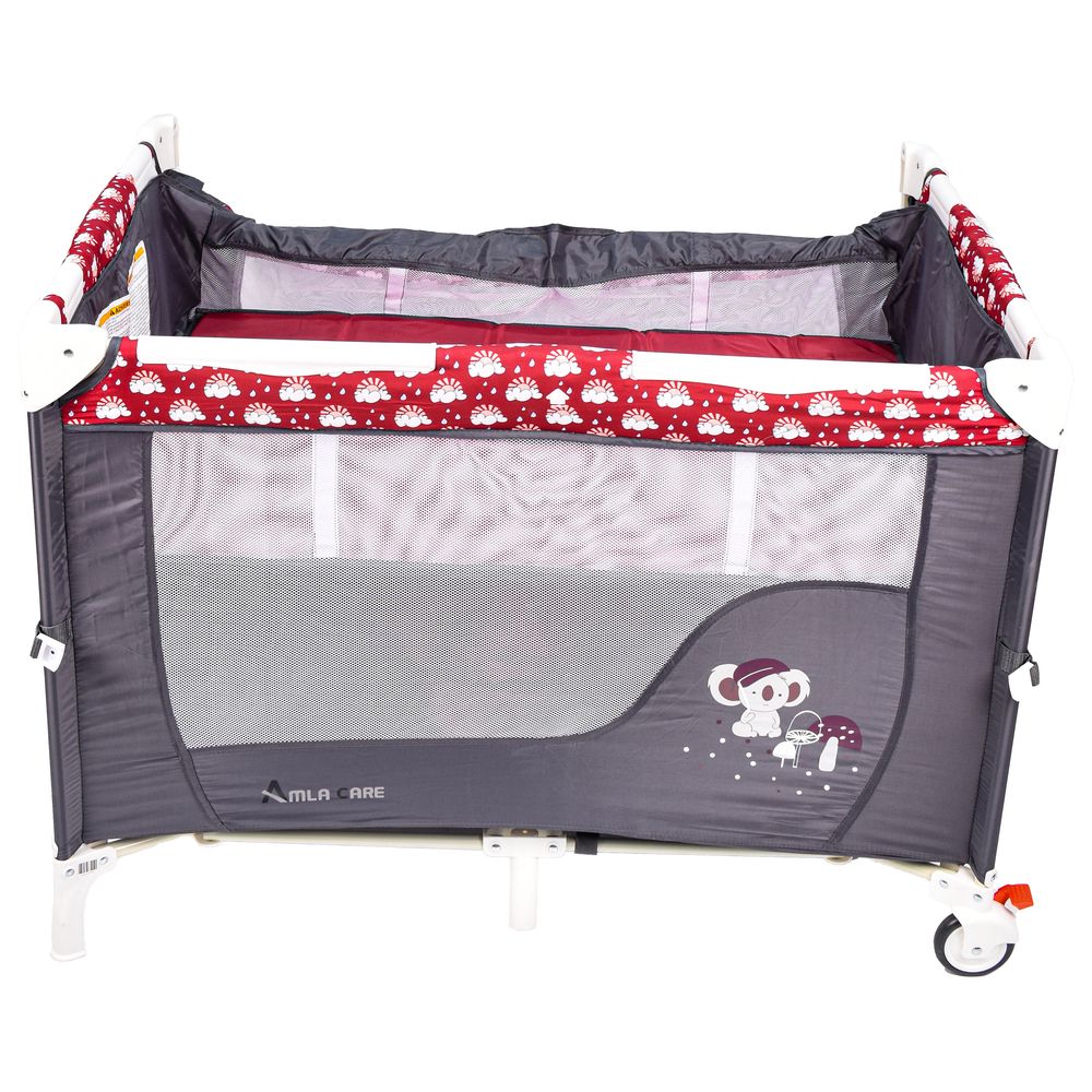 أملا كير - مهد طابقين للأطفال - أحمر