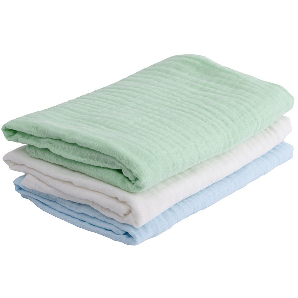 أنفي بيبي - منشفة حمام شاش عضوي 6 طبقات قابلة للتخصيص - لوتس أبيض