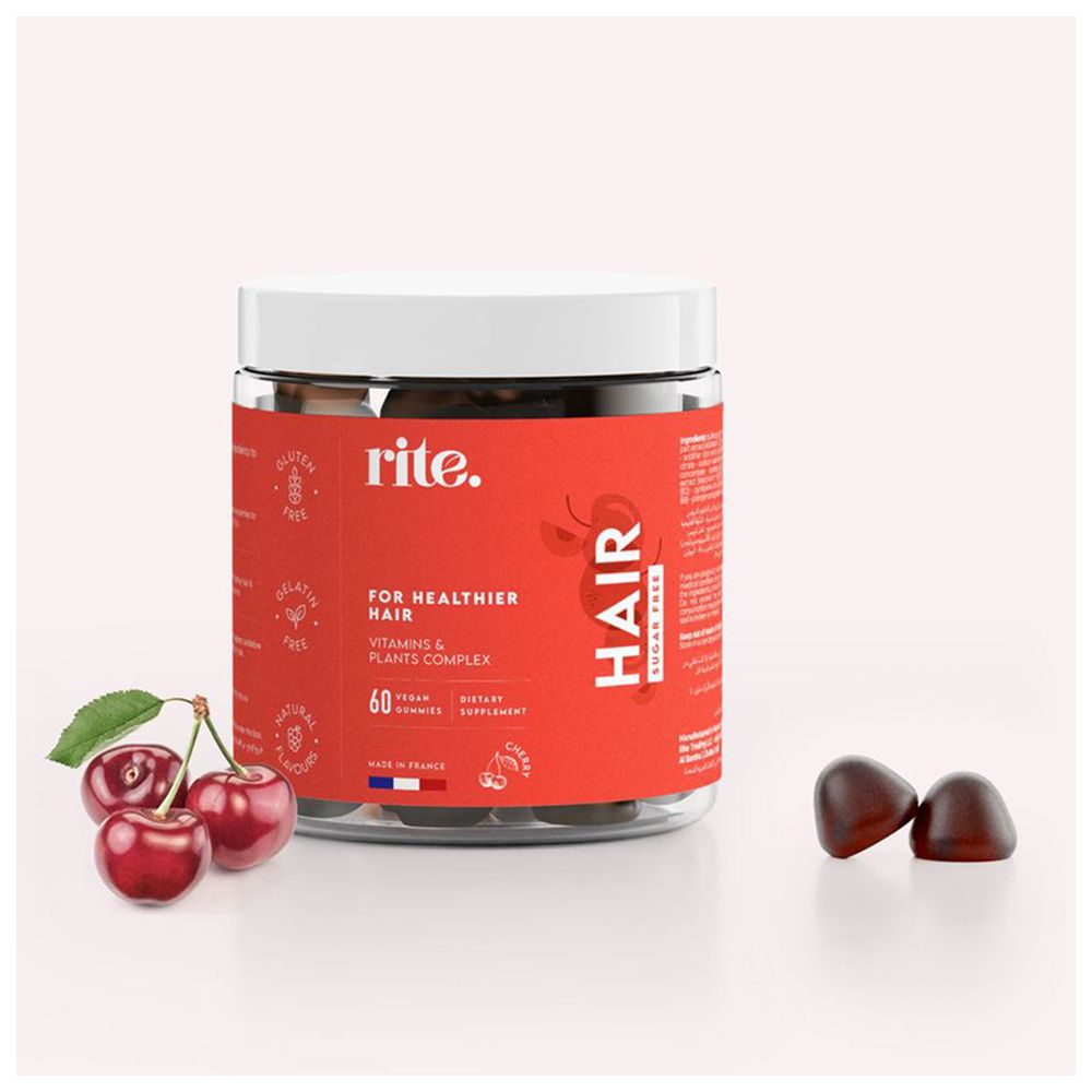 Rite - Hair Gummies Gift Set - Pack of 3 With Dispenser