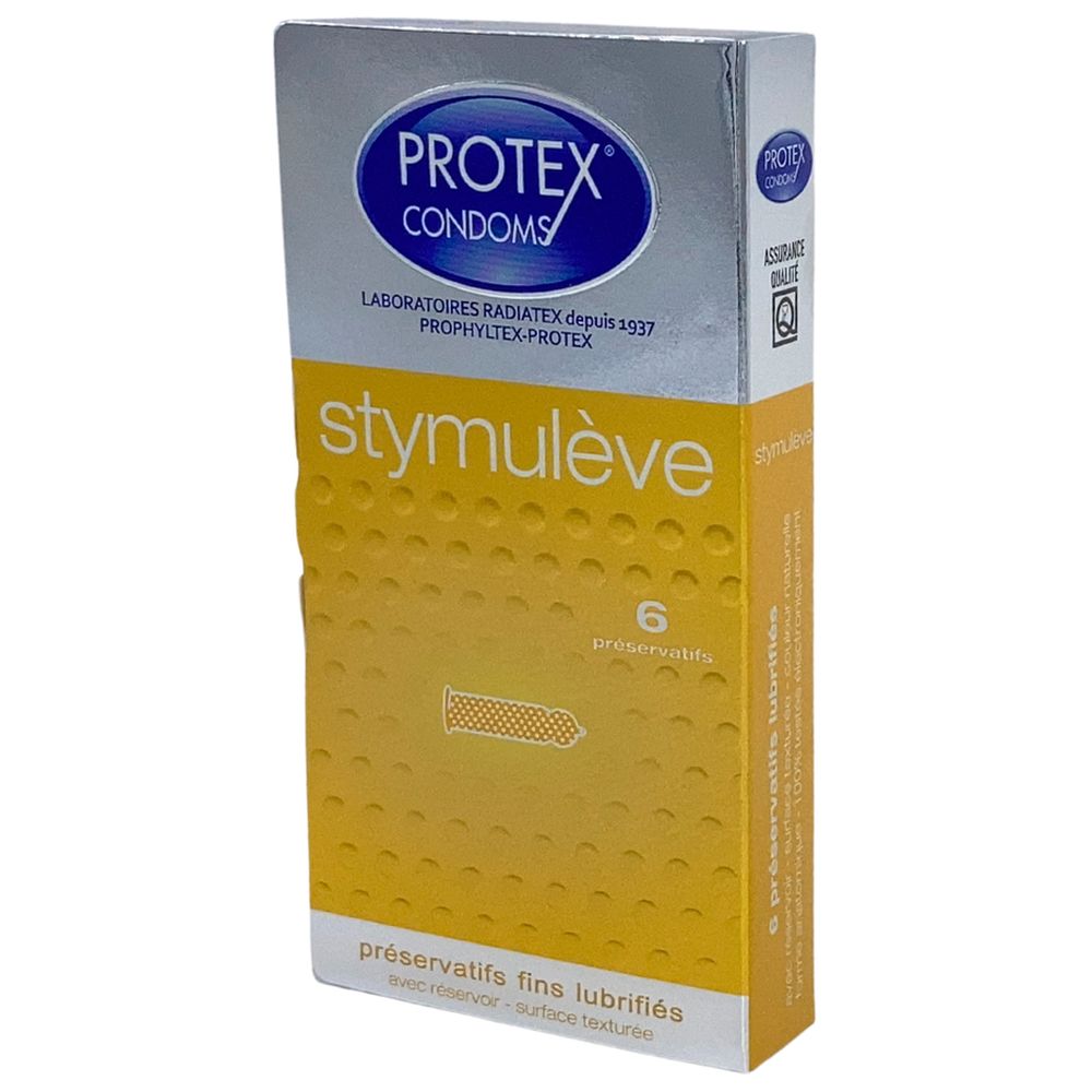 Protex - Stymuleve Condom - 6 Pcs