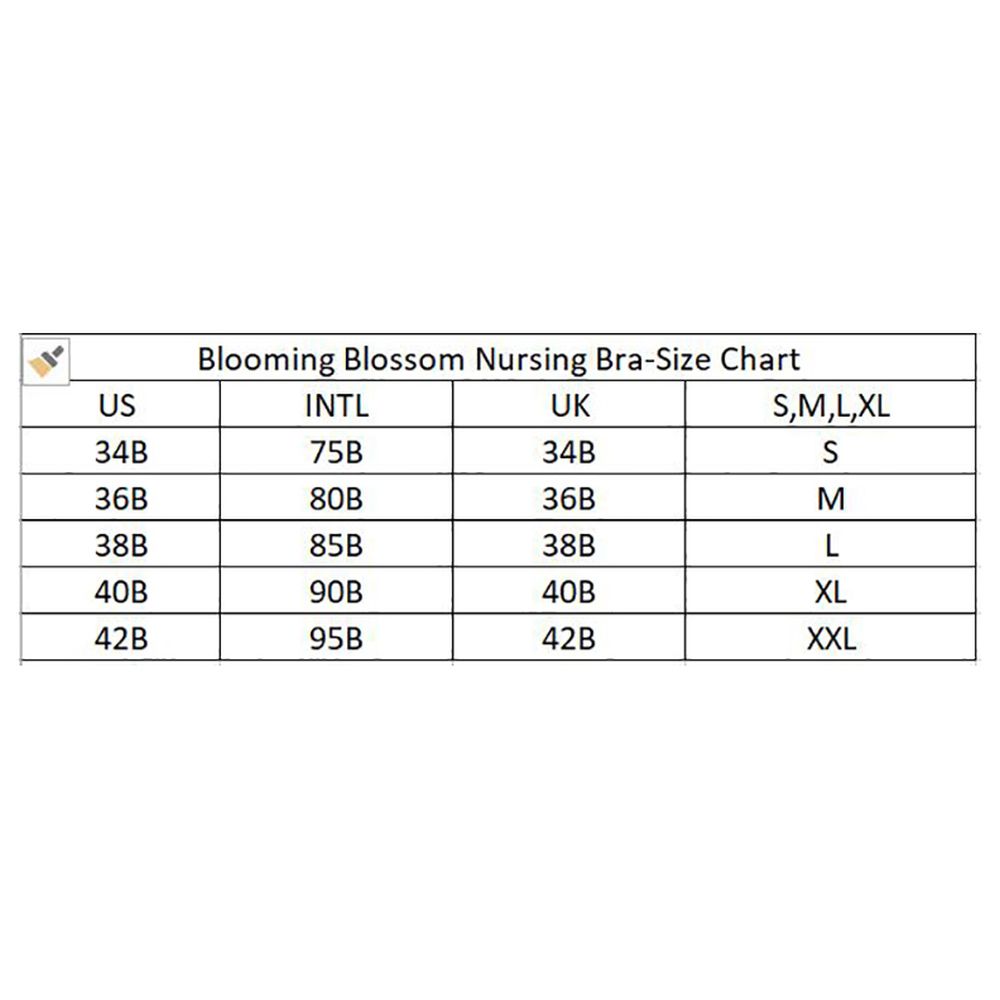 Blooming Blossom - Wire-Free Comfort Nursing & Maternity Bra - Beige