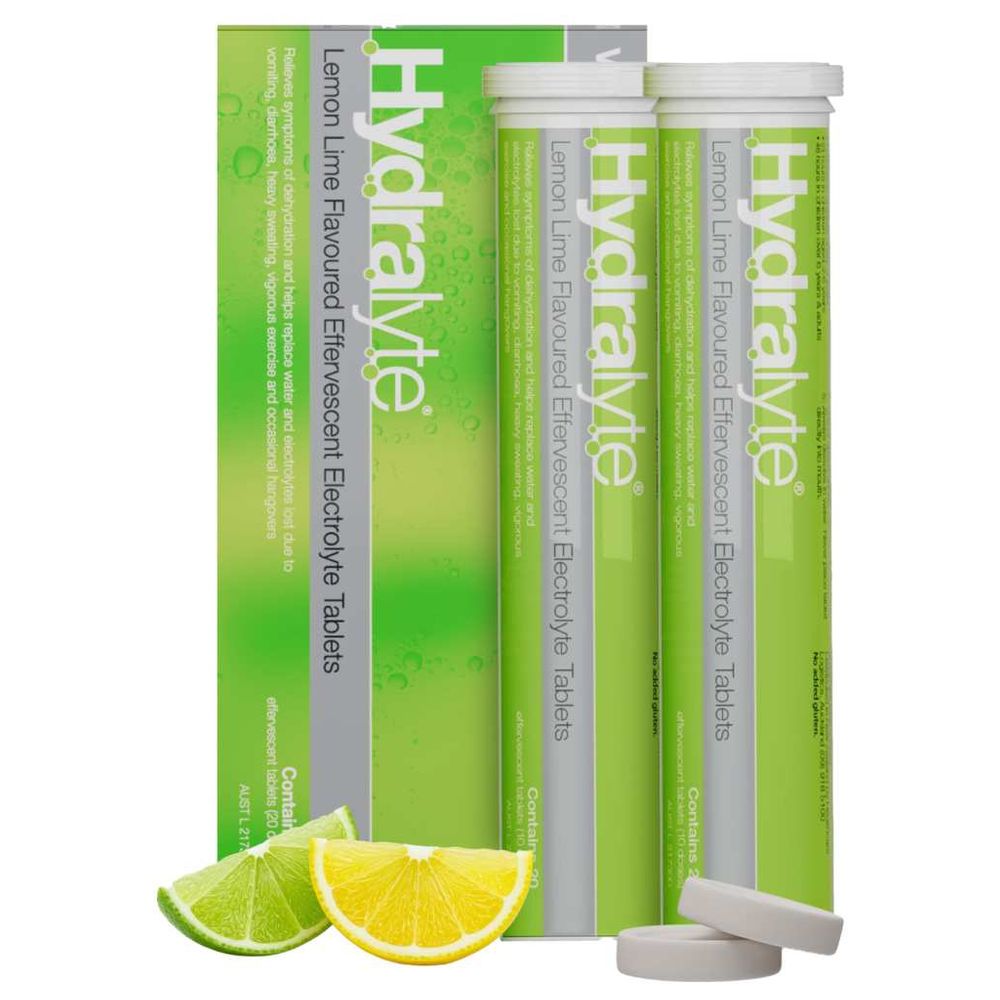 هيدراليت - حبوب فوارة بنكهة ليمون وليم - 40 حبة