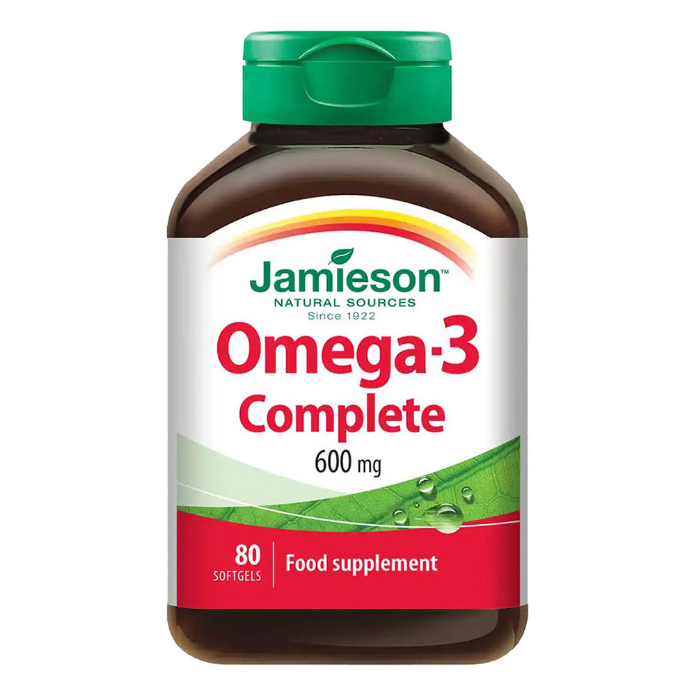 جاميسون - أوميغا 3 كومبليت 600 ملغ - 80 كبسولة هلامية