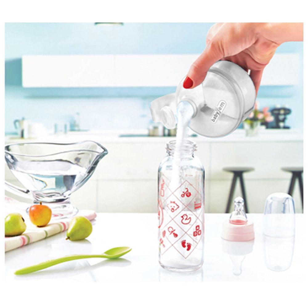 Babyjem - Powder Milk Container - White