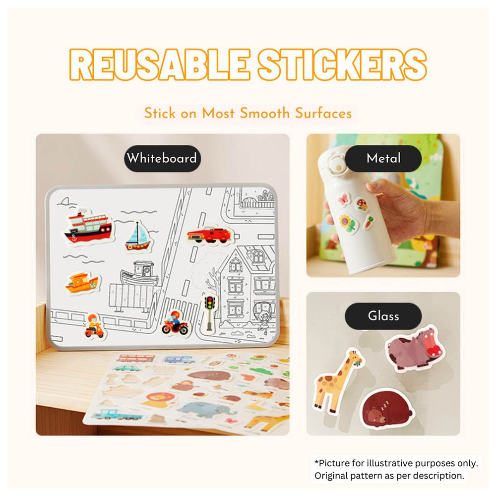 Mideer - Reusable Stickers - Animal Town