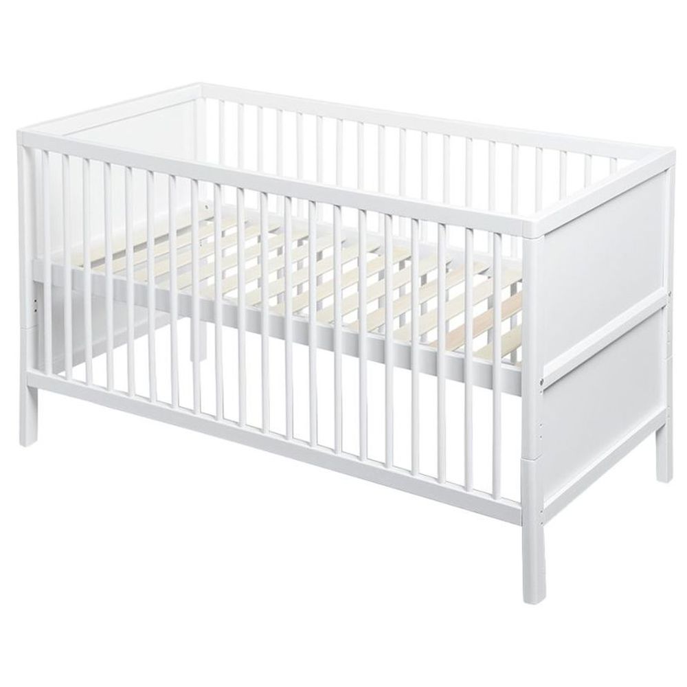 بامبل & بيرد - سرير توري قابل للتحويل من سرير أطفال إلى سرير خشبي للأطفال الصغار - أبيض