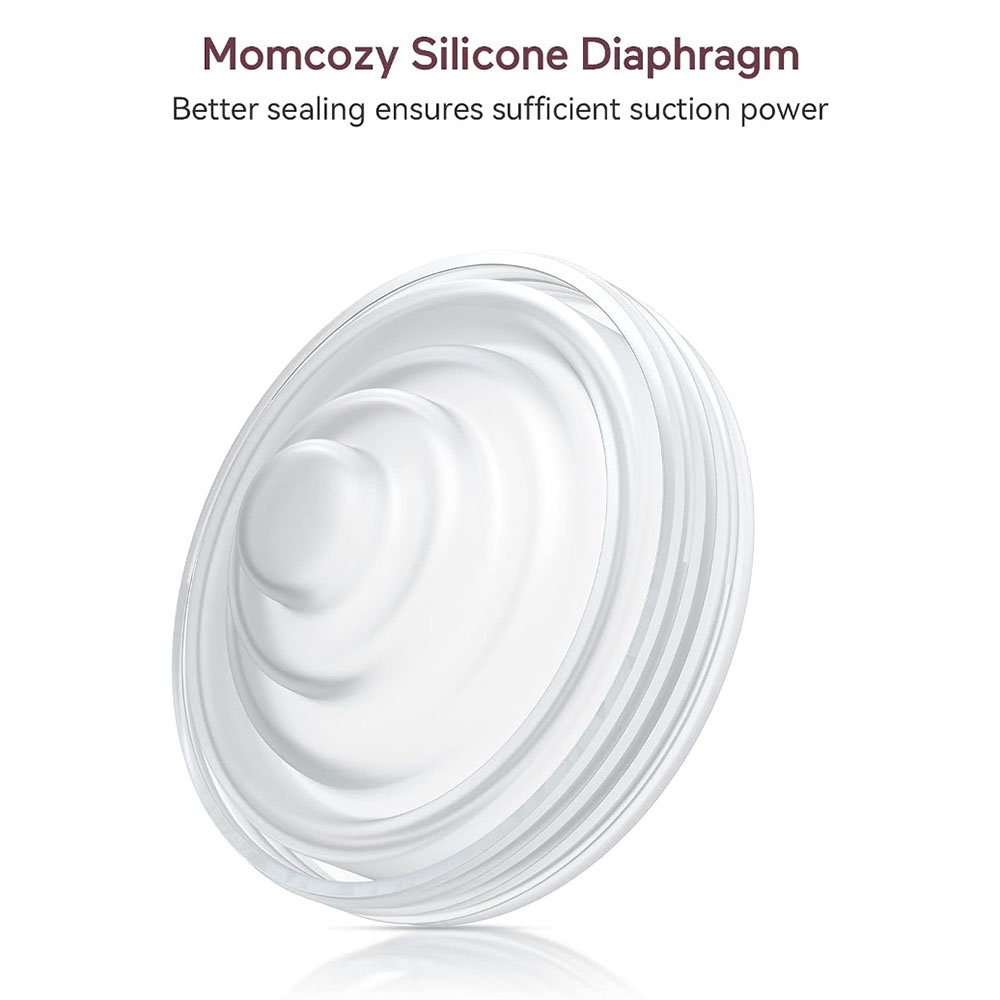 Momcozy Duckbill Valve And Diaphragm Only For M5 Breast Pump - White