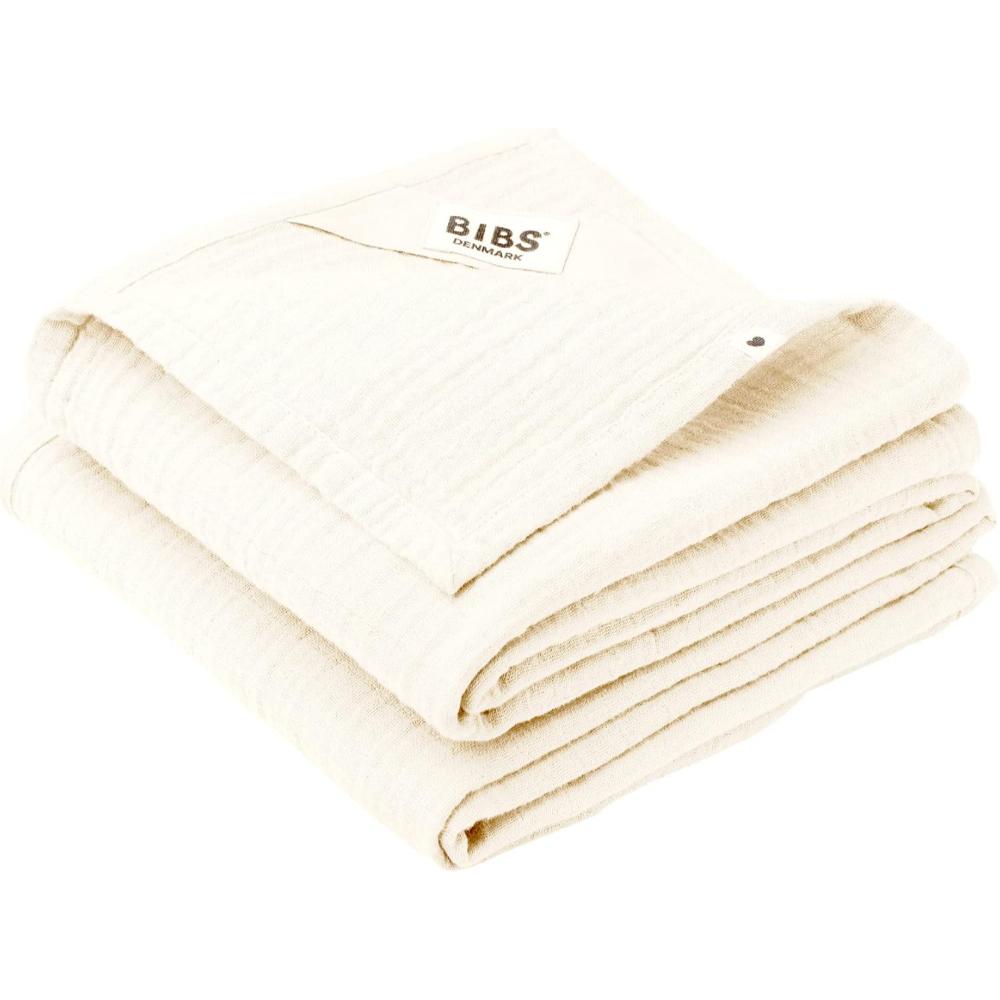 Bibs - Cuddle Cloth Muslin - 70 x 70 cm - Pack of 2 - Ivory