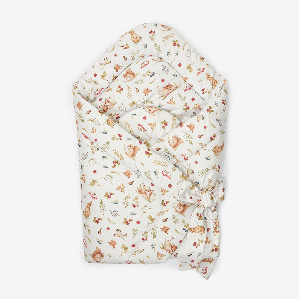 Albero Mio - Baby Horn Swaddle - Forest Friends